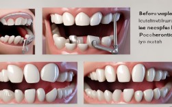 种植牙前中后图片