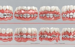 矫正牙齿的过程图片能展示哪些关键矫正阶段的变化？