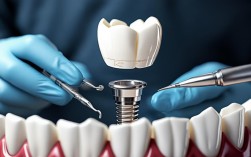 种植牙装基台临时牙冠