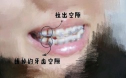 正畸牙齿带弹簧
