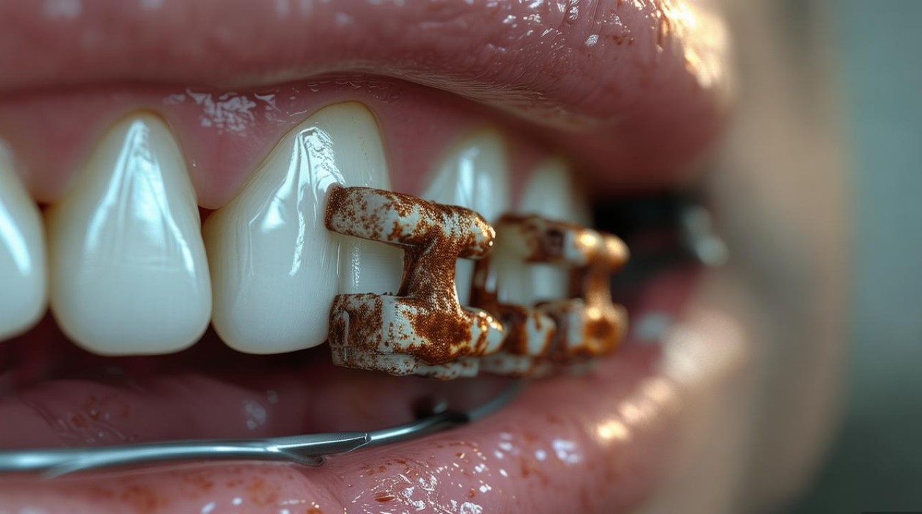 矫正牙齿的钢丝生锈了?为何会生锈?如何处理不影响效果?-图1 矫正牙齿的钢丝生锈了?为何会生锈?如何处理不影响效果?-图1