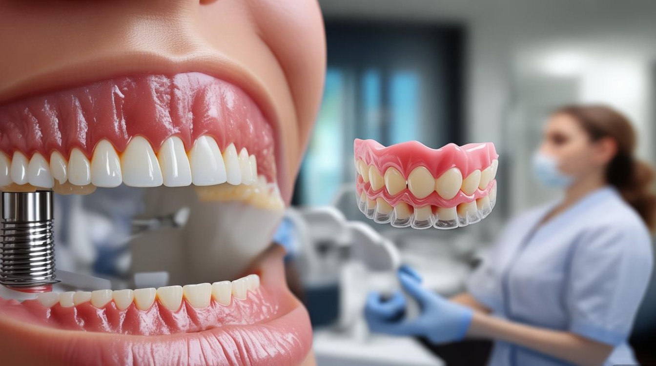 种植牙和全套假牙，到底哪个在咀嚼功能和美观度上更优？-图1