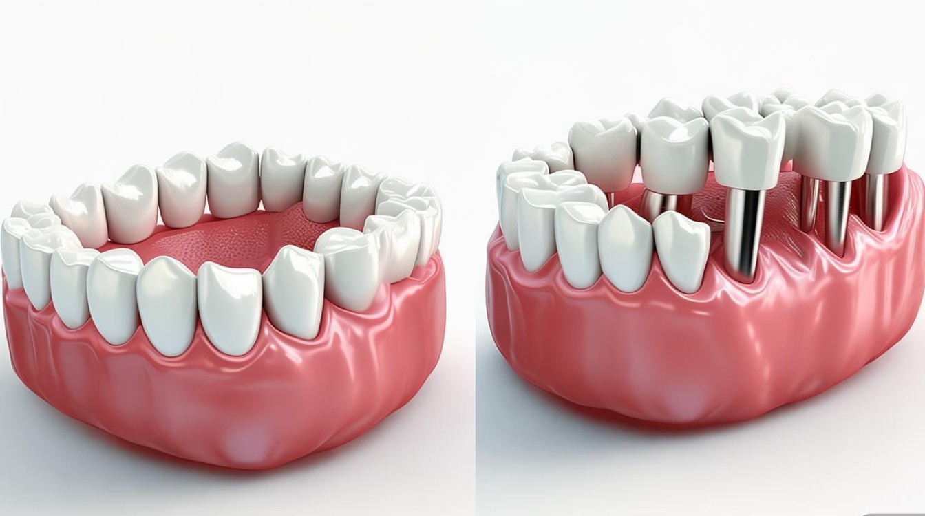 固定义齿 种植牙 区别-图1