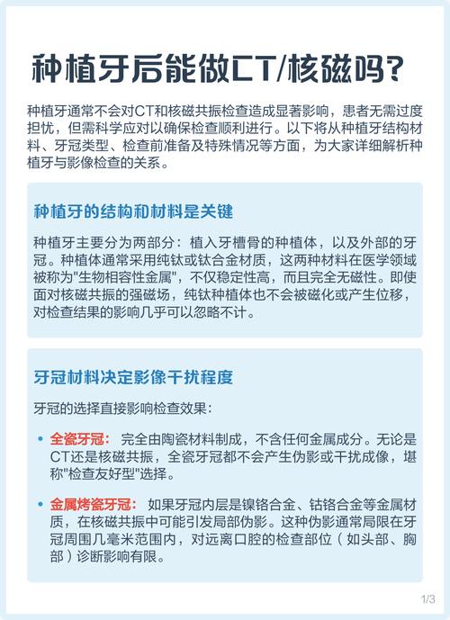种植牙后能做核磁共振检查吗?-图1 种植牙后能做核磁共振检查吗?-图1