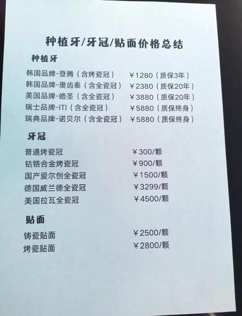 长沙种牙一颗多少钱?价格差异影响因素有哪些?-图2 长沙种牙一颗多少钱?价格差异影响因素有哪些?-图2