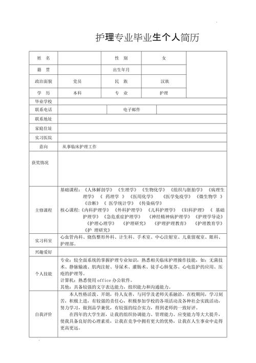 正畸科护理个人简历-图3