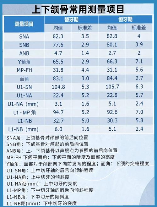 正畸头侧测量数据图的核心数据如何指导正畸方案？-图3