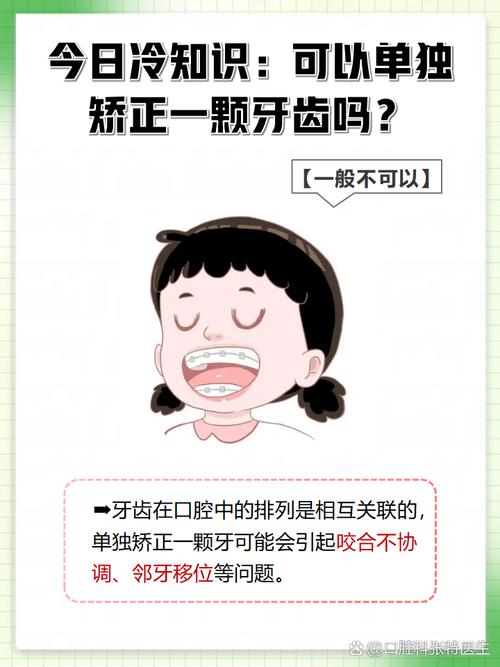 只矫正一颗牙齿可以吗？效果好不好，会不会影响邻牙？-图1