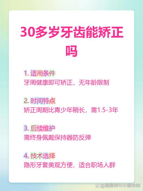 三十岁矫正牙齿还来得及吗？-图1